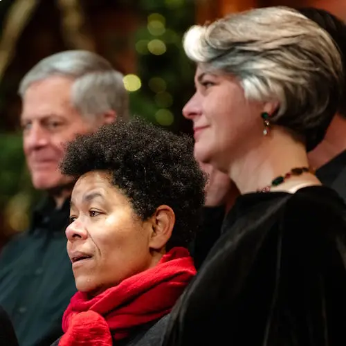 Chorus pro Musica singers performing at the 2024 Holiday Concert